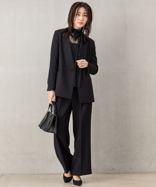 ROBEDECORA セットアップ 「洗えるウールタッチスーツ」ダブル