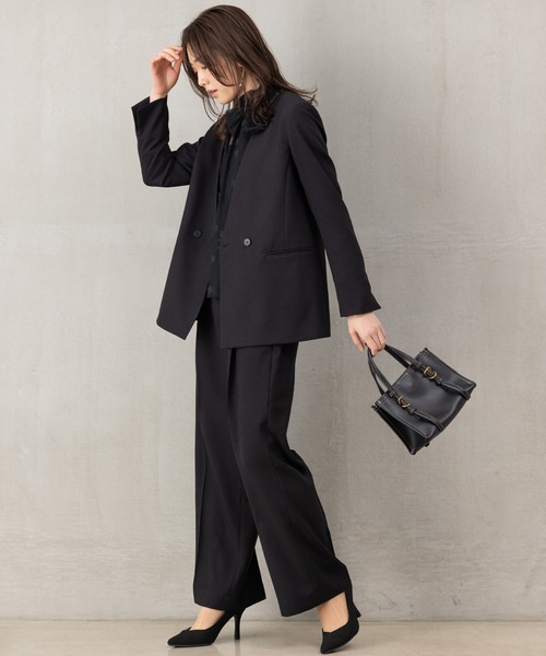 ROBEDECORA セットアップ 「洗えるウールタッチスーツ」ダブル