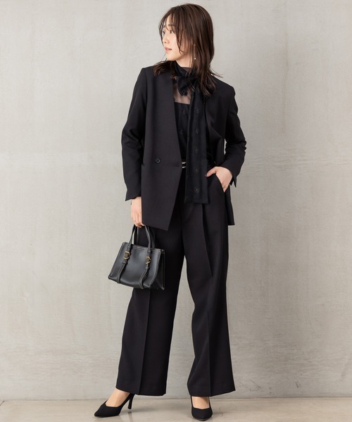 ROBEDECORA セットアップ 「洗えるウールタッチスーツ」ダブル