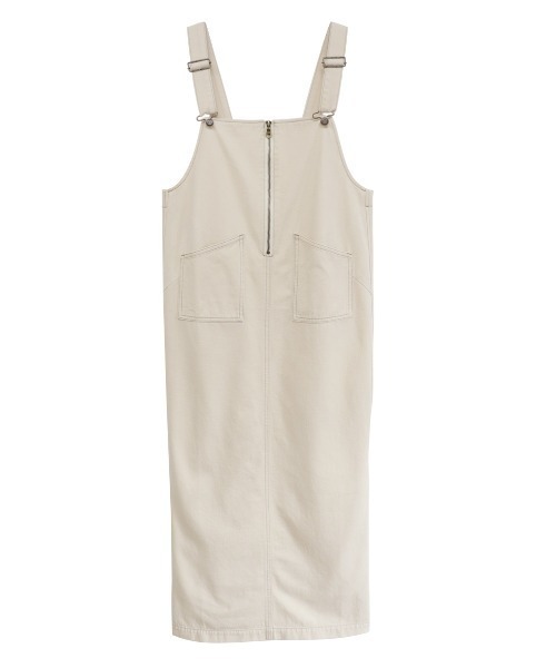 「ISOOK」 サロペットスカート FREE カーキ レディース_画像9