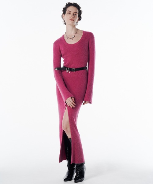 JOSE MOON（ジョゼムーン） ドレス SLIT KNIT DRESS/スリットニット