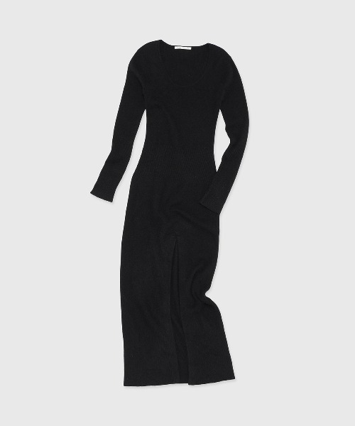 ジョゼムーン☆ディープスリットニットドレス DEEP SLIT KNIT DRESS/ディープスリットニットドレス（ワンピース