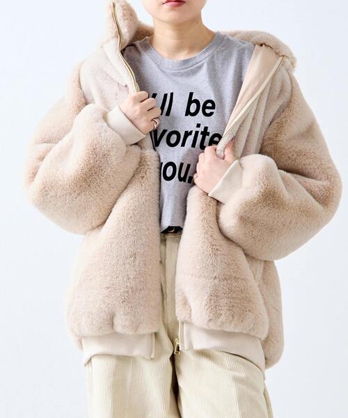 A_（エース） コート アウター 「A_/エース」ジップアップファー