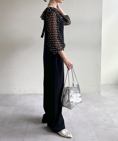 「SHENERY」 オーバーオール 36 ブラック レディース_画像5