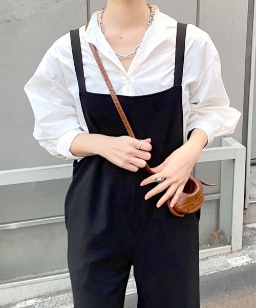 「SHENERY」 オーバーオール 36 ブラック レディース_画像8