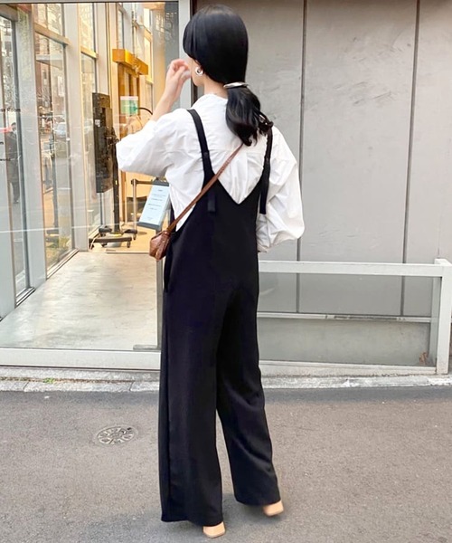 「SHENERY」 オーバーオール 36 ブラック レディース_画像9