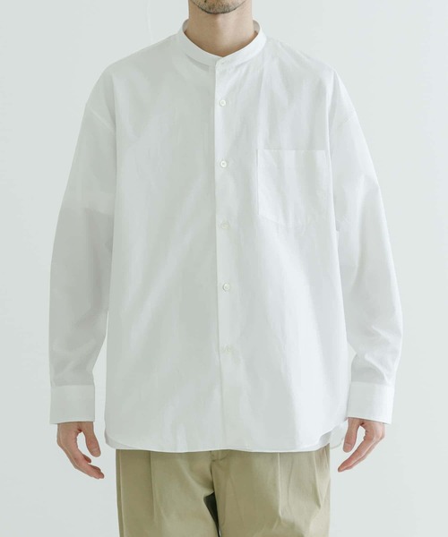 「THOMAS MASON」 長袖シャツ LARGE ホワイト メンズ_画像2