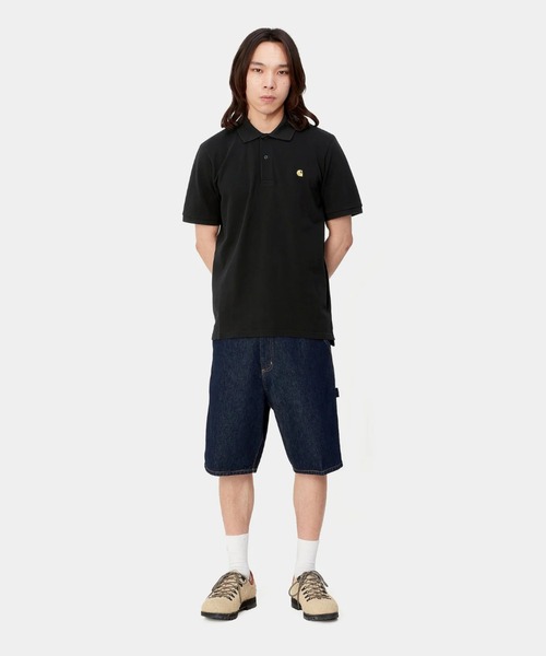 「Carhartt WIP」 半袖ポロシャツ X-LARGE ダークブルー メンズ_画像8