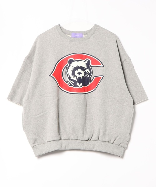 「wee9s」 スウェットカットソー FREE グレー レディース_画像9