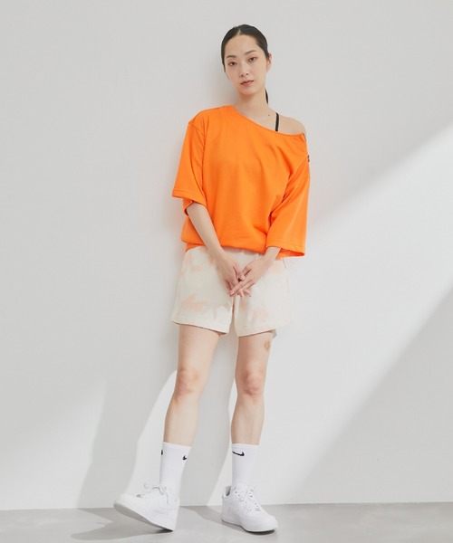 「NERGY」 スウェットカットソー FREE チャコールグレー レディース_画像2