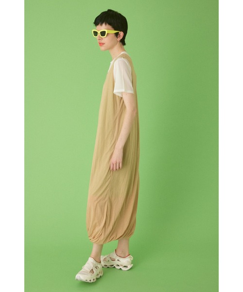 「HeRIN.CYE」 ノースリーブワンピース FREE ネイビー レディースの画像