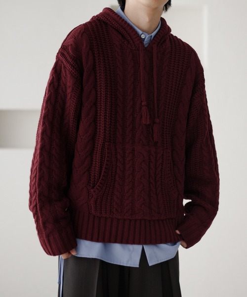 「epnok」 長袖ニット SMALL ブラック メンズ_画像4