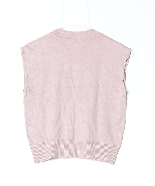 「archives」 ノースリーブニット FREE ピンク レディース_画像2