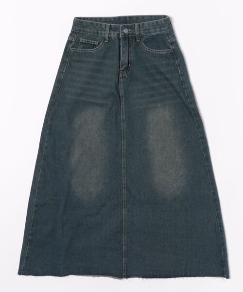 SHOUYO スカート ヴィンテージウォッシュ デニムロングスカート