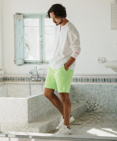 「felkod」 長袖Tシャツ L ホワイト×ピンク メンズ_画像6