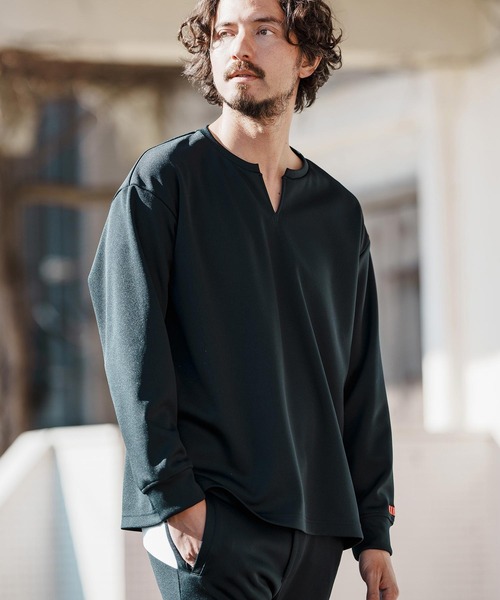 「felkod」 長袖Tシャツ L ホワイト×ピンク メンズ_画像8