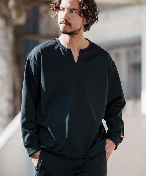 「felkod」 長袖Tシャツ L ホワイト×ピンク メンズ_画像9