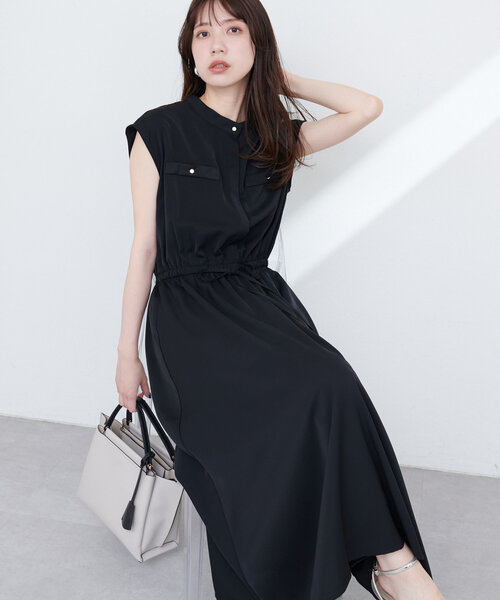 「natural couture」 半袖ワンピース FREE サックスブルー レディース_画像2