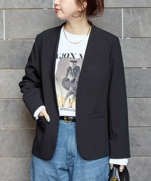 B.C STOCK（ベーセーストック） ジャケット ノーカラージャケット