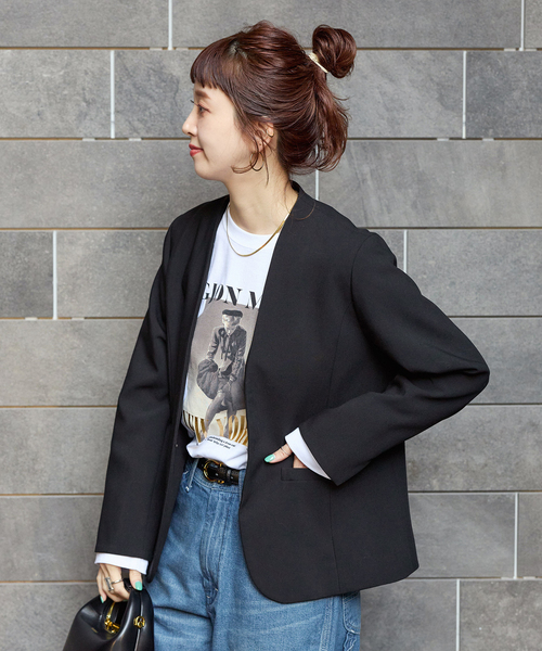 B.C STOCK（ベーセーストック） ジャケット ノーカラージャケット