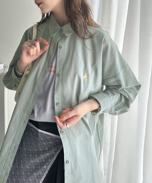 「classicalelf」 長袖シャツ LARGE ブラウン レディース_画像4