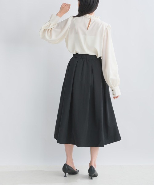 「PICCIN」 長袖ブラウス M ネイビー レディース_画像8