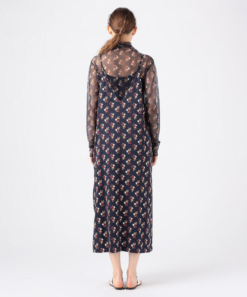 「SOULEIADO」 キャミソールワンピース 36 ブルー系その他4 レディース_画像2