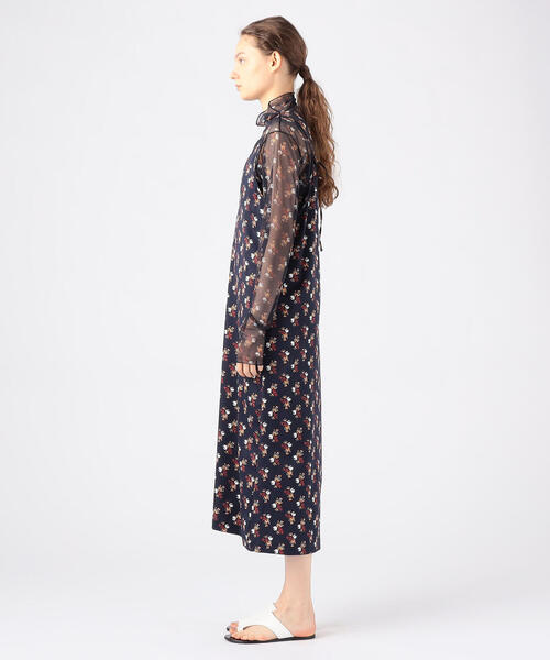 「SOULEIADO」 キャミソールワンピース 36 ブルー系その他4 レディース_画像4