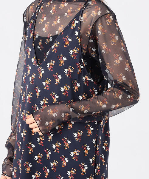 「SOULEIADO」 キャミソールワンピース 36 ブルー系その他4 レディース_画像5