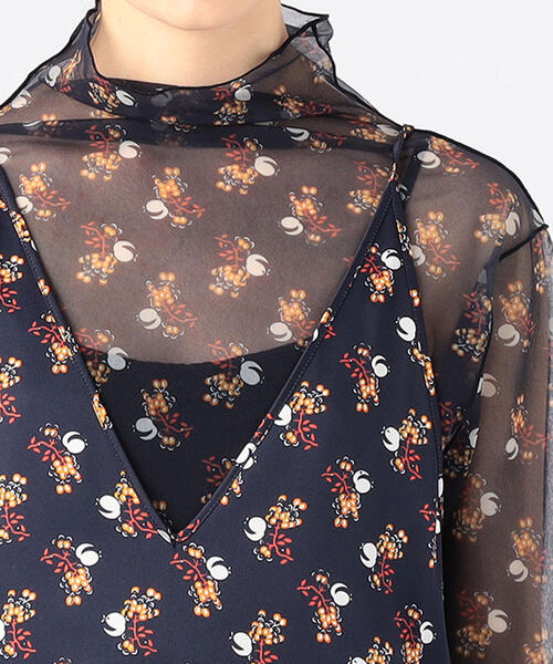 「SOULEIADO」 キャミソールワンピース 36 ブルー系その他4 レディース_画像6