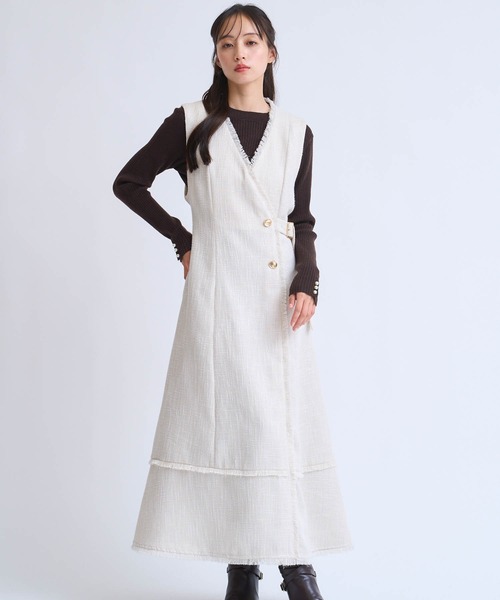 「NOELA」 サロペットスカート S グレー レディース_画像2