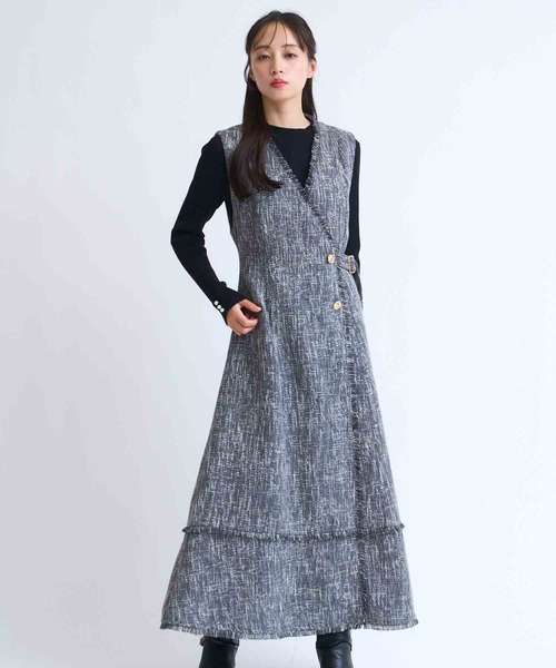 「NOELA」 サロペットスカート S グレー レディース_画像4