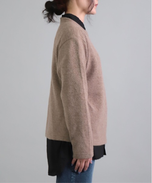 「OMNIGOD」 長袖カットソー 3 ベージュ レディース_画像3