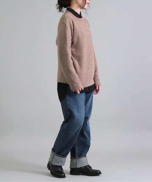 「OMNIGOD」 長袖カットソー 3 ベージュ レディース_画像8