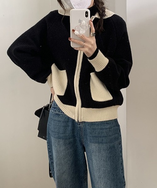 「HALEY PESCA」 ニットカーディガン FREE ホワイト レディース_画像6