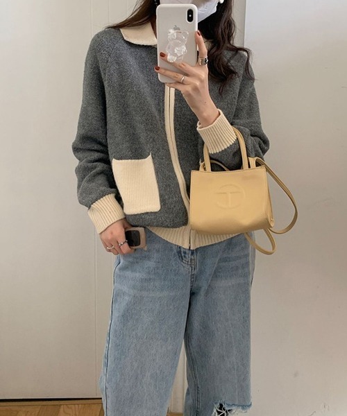 「HALEY PESCA」 ニットカーディガン FREE ホワイト レディース_画像9