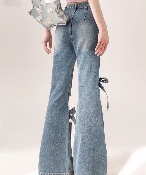 「gossip!ロサンゼルス」 デニムパンツ X-SMALL ブルー レディース_画像3