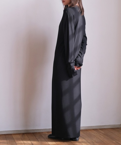 AKTE（アクテ） ワンピース ポロニットロングドレス : ZOZOTOWN Yahoo
