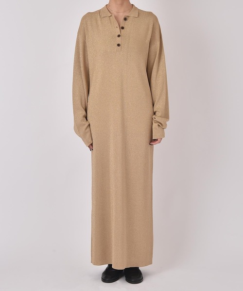 AKTE（アクテ） ワンピース ポロニットロングドレス : ZOZOTOWN Yahoo