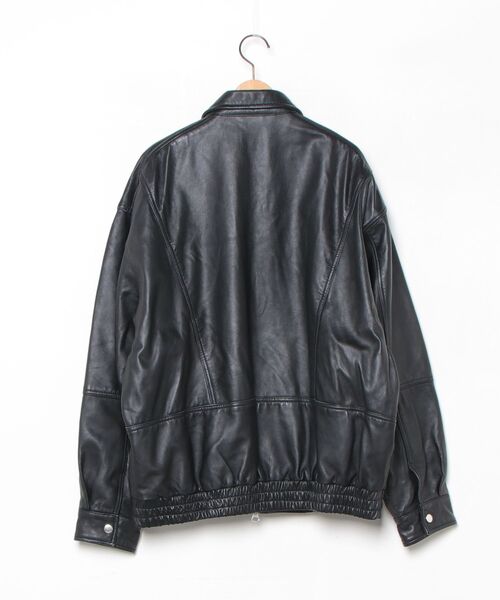 BEAMS」 レザーブルゾン M ブラック メンズ 【公式通販】
