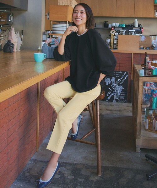 「UNFILO」 長袖ブラウス MEDIUM ベージュ レディース_画像9