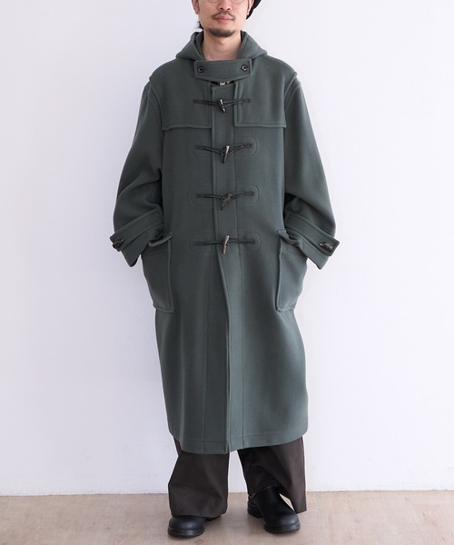 モンゴメリー Montgomery ティベット ダッフルコート チャコール 50 MONTGOMERY (モンゴメリー) [ Sandhurst ] スーパー140's ウールパイル