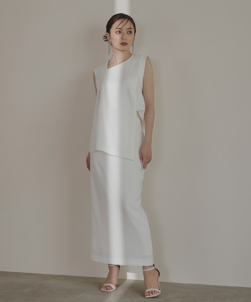 「anuans」 タイトスカート SMALL ホワイト系その他 レディース_画像7