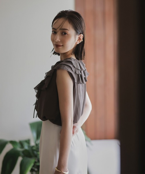 「anuans」 タイトスカート SMALL ホワイト系その他 レディース_画像8