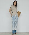 ワンピース 「手洗い可」シアーレースキャミワンピースの詳細画像4