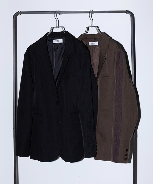 「MAISON BREEZE reveur」 テーラードジャケット M ブラウン レディース_画像2