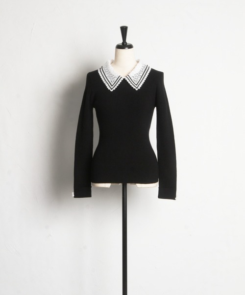 「tocco closet」 長袖ニット M ブラック レディース_画像5