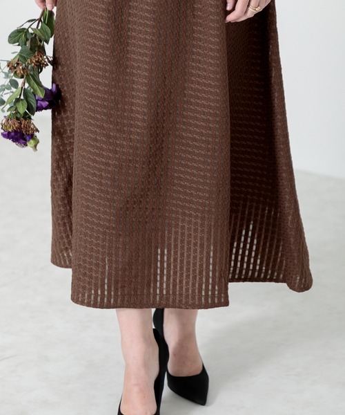 「Leja」 半袖ワンピース MEDIUM モカ レディース_画像6