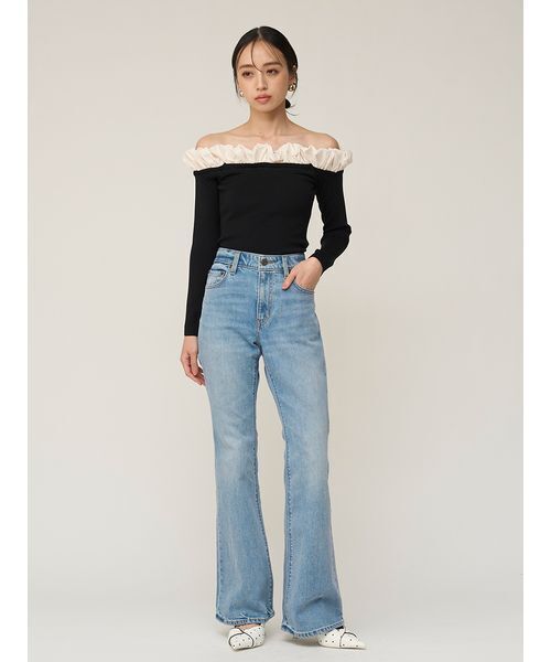 【新品未使用】SNIDEL バルーンスリーブニット SNIDEL（スナイデル） 【SALE50%OFF】【即納】 トップス 24秋冬 ホット