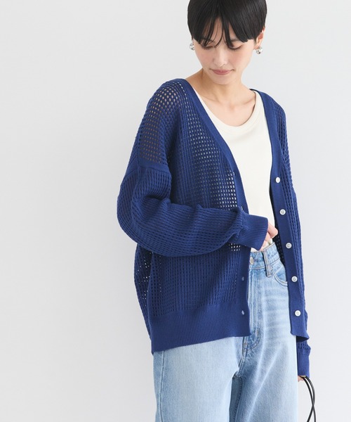 「AMERICAN HOLIC」 ニットカーディガン M ブラック レディース_画像3